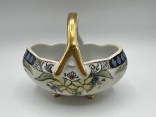 Porcelain basket gold for sale  La Porte