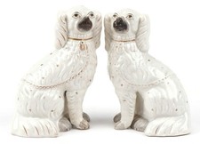 Antique staffordshire dogs for sale  EASTBOURNE