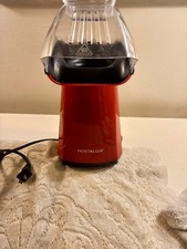 Máquina de pipoca elétrica Nostalgia ar quente 16 xícaras/4 oz. Manteiga vermelha usada derretida na parte superior comprar usado  Enviando para Brazil