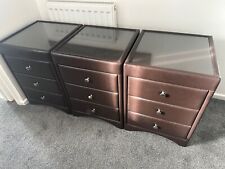 leather bedside drawers for sale  MIDDLESBROUGH