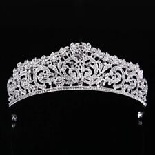 Tiara de cristal strass festa de formatura dama de honra casamento coroa peça de cabeça, usado comprar usado  Enviando para Brazil
