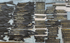 Boné Tallies Marinha Real Britânica, Austrália, Marinha Americana Primeira Guerra Mundial Segunda Guerra Mundial pós-guerra naval comprar usado  Enviando para Brazil