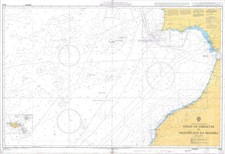 3132 Estreito de Gibraltar Arquipélago Da Madeira Portugal Espanha Gráfico Almirantado comprar usado  Enviando para Brazil