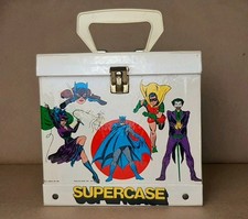 1976 DC Comics Super Heróis Superman Batman Supercase Estojo de Transporte Disco 45 RPM, usado comprar usado  Enviando para Brazil