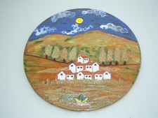 ARCIL CERAMICA ARTISAN MISSION PUEBLO POTTERY Arte Disparada Placa de Parede Suspensa Espanha comprar usado  Enviando para Brazil