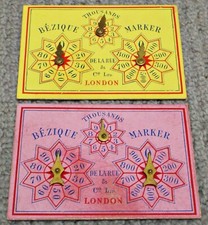 Bezique pair antique for sale  UK