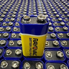 Usado, Pacote com 64 baterias de zinco-carbono 9 volts 0% mercúrio 9V resistente 6F22 - VENDA ENORME! comprar usado  Enviando para Brazil