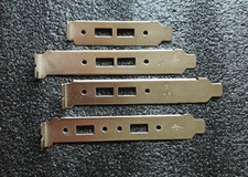 Usado, PCI PCI-E dois furos USB 2 portas de cartão chassi meia altura total suporte traseiro níquel comprar usado  Enviando para Brazil