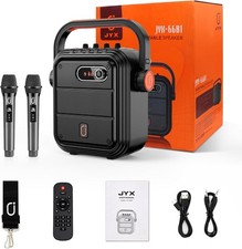 NOVA MÁQUINA DE KARAOKÊ JYX com 2 microfones sem fio alto-falante portátil JYX-66BT comprar usado  Enviando para Brazil