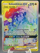 Usado, Pokémon Reshiram y Zekrom GX 259/236 Eclipse Cósmico Arco Iris Secreto Raro Holo Casi Nuevo segunda mano  Embacar hacia Argentina