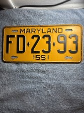 1955 maryland license for sale  Scotts