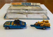 Usado, Caixa de fósforos vintage Lesney TP-21 azul Citroen rack de teto/reboque de motocicleta Yamaha + comprar usado  Enviando para Brazil