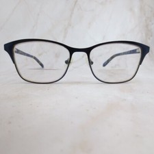 Armação de óculos Vera Wang V911 feminina azul marinho meia borda olho de gato 51-16-140 comprar usado  Enviando para Brazil