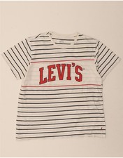 Camiseta LEVI'S masculina gráfica grande listrada branca DC03 comprar usado  Enviando para Brazil