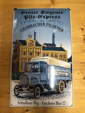 Crombacher emaille schild gebraucht kaufen  Bremen