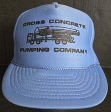 Usado, Boné vintage de caminhoneiro Snapback azul espuma completa bombeamento concreto cruzado por OTTO comprar usado  Enviando para Brazil