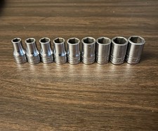 Usado, Conjunto de soquete raso métrico encaixe 1/2" unidade 6 pontos 10-18mm 9 peças 310TWMYA comprar usado  Enviando para Brazil