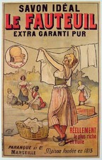 Affiche ancienne savon d'occasion Affiche ancienne savon d'occasion  France