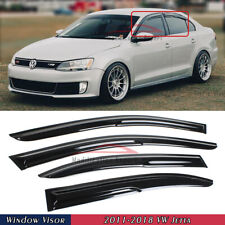 Para 2011-2018 VW Jetta MK6 JDM 3D viseiras de janela estilo Mugen onduladas protetores de chuva, usado comprar usado  Enviando para Brazil