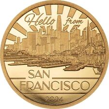 Moeda de ouro SAN FRANCISCO Big City Lights 0,5 g $5 Ilhas Cook 2024 comprar usado  Enviando para Brazil