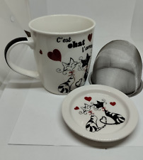 Mug tisanière tasse d'occasion  Saint-Nicolas-de-la-Grave