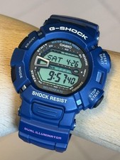 Relógio digital G-SHOCK MUDMAN G-9000 azul fosco preto comprar usado  Enviando para Brazil