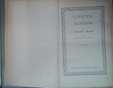 Manzoni opere. liriche usato  Fonte Nuova