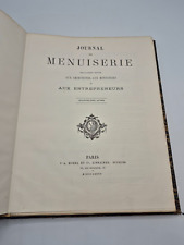 Journal menuiserie adolphe d'occasion  Paris I