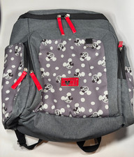 Mochila Disney Mickey Mouse cinza e vermelha feminina infantil muitos bolsos por dentro e por fora comprar usado  Enviando para Brazil
