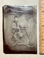 Tintype man bicycle for sale  Portland