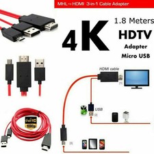 Adaptateur de câble MHL Micro USB vers HDMI 1080P HD TV pour téléphone portable, używany na sprzedaż  Wysyłka do Poland