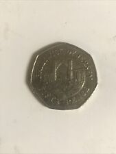 Bailiwick of Jersey 1998 moneta 50p, obieg  na sprzedaż  Wysyłka do Poland