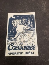 Publicité cressonnée aperitf d'occasion  Vézelise