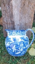Blue white jug. for sale  TENTERDEN
