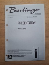 (349A) Manuel d'atelier CITROEN Berlingo - Présentation Année-modèle 2002 comprar usado  Enviando para Brazil