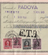 Trieste territorio libero usato  Monrupino