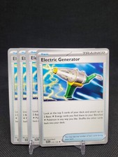 Usado, 4x Electric Generator 170/198 Scarlet & Violet Trainer Playset Quase perfeito Pokemon Card comprar usado  Enviando para Brazil