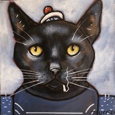 Tableau portrait chat d'occasion  Saint-Erme-Outre-et-Ramecourt