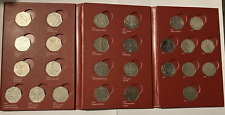 Usado, Genuíno 2009 Kew Gardens 50p Álbum, Completo com todas as moedas, Vermelho Tipo Tri-Fold comprar usado  Enviando para Brazil