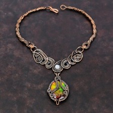 Faceted ammolite necklace for sale  Lakewood
