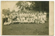 RPPC Grupo Grande, Jovem, Crianças Mais Velhas, S GRUPO ESCOLAR PIQUENIQUE" Professores, 1913 comprar usado  Enviando para Brazil