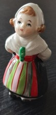 Usado, Vintage Porcelain Figurine Girl Traditional Costume "Import" Mark comprar usado  Enviando para Brazil