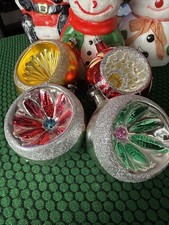 Vintage christmas baubles for sale  MALTON