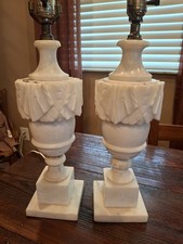Pair alabaster carved for sale  New Port Richey