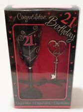 21st birthday glass for sale  NOTTINGHAM