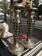 Coppia candelabri portacandela usato  Catania