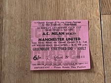 Ticket 1968 milan for sale  DUNMOW