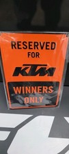 Placa de estacionamento escassa KTM Winners only placa de metal, mede 30cm x 20cm.  comprar usado  Enviando para Brazil