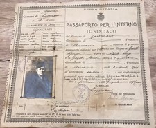 Italia regno passaporto usato  Jesi