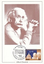 Albert einstein cartolina usato  Peschiera del Garda